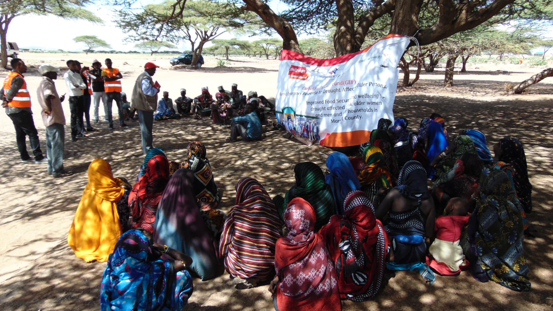 Pastoralist community members in Marsabit County, Northern Kenya
